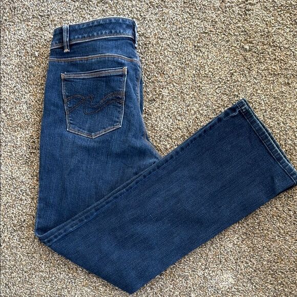 White House Black Market Blue Bootcut Leg Jeans - Picture 3 of 3